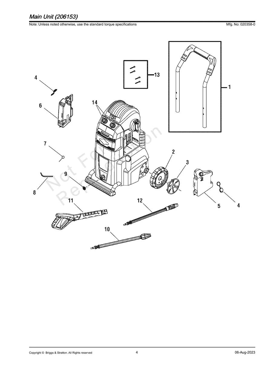 BRIGGS AND STRATTON, 020358-0, IPL.4